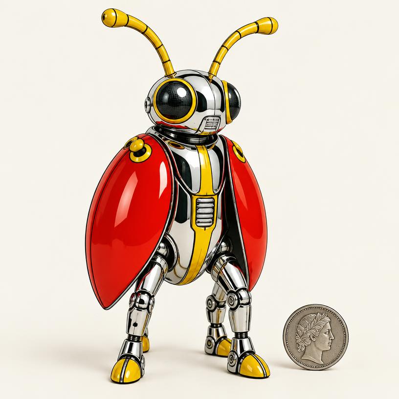 Original fictional the roach concept and decorative rendercoin